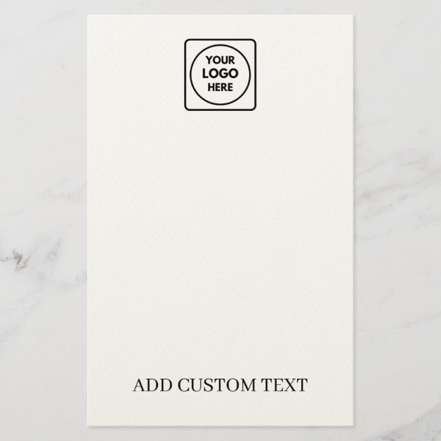 Papelería Custom Logo Promotional Business letterhead (Anverso)