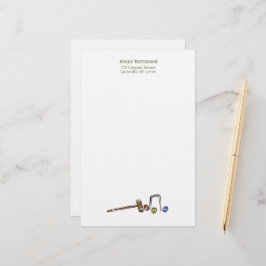 Papelería Cute Croquet Hand Drawn Mallets Preppy Boho Moda