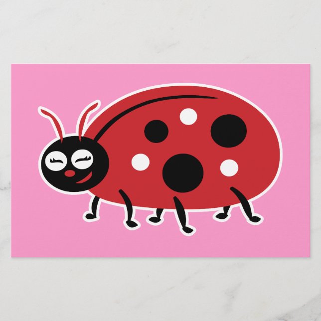 Papelería Cute Ladybug (Anverso)