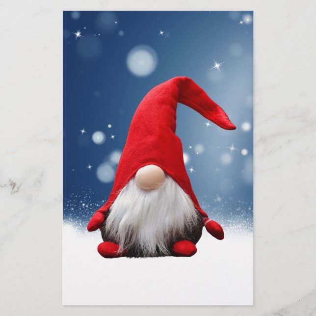 Papelería Cute Navidad Santa Nieve Estrellas (Anverso)