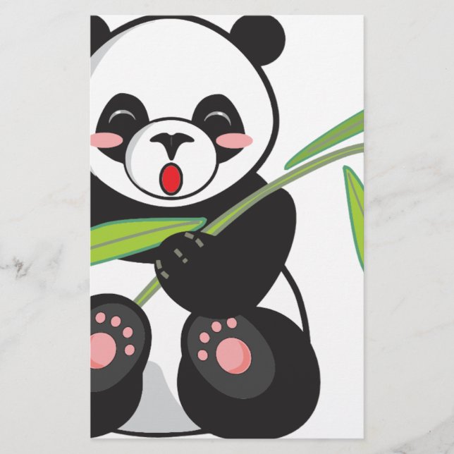 Papelería Cute Panda (Anverso)