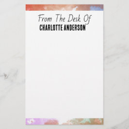 Papelería Cute Simple Pastel Border Nota Personalizada