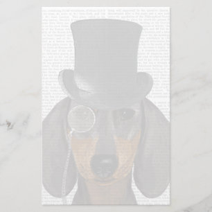Papelería Dachshund, hebilla formal y Gorra