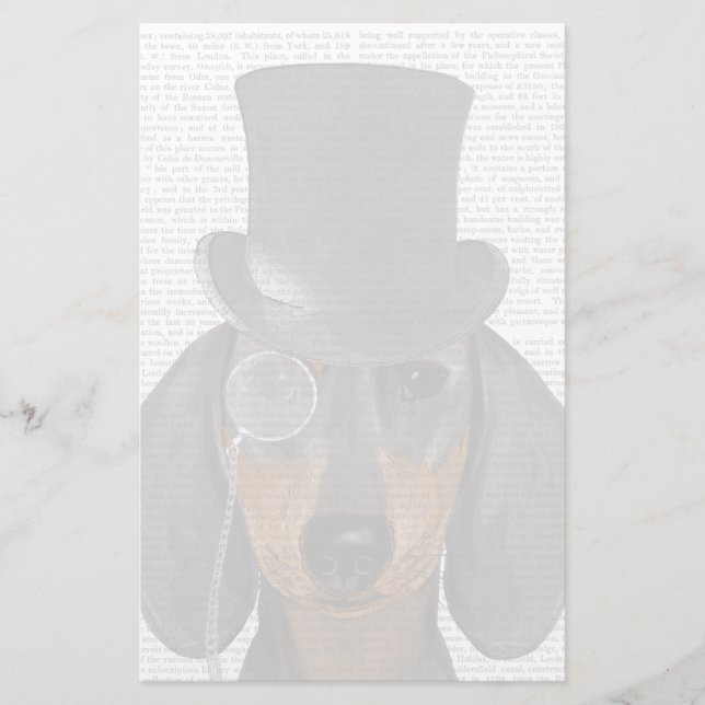 Papelería Dachshund, hebilla formal y Gorra (Anverso)