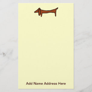 Papelería Dachshund Weiner Dog