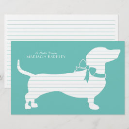 Papelería Dachshund Wiener Dog Puppy Stationery