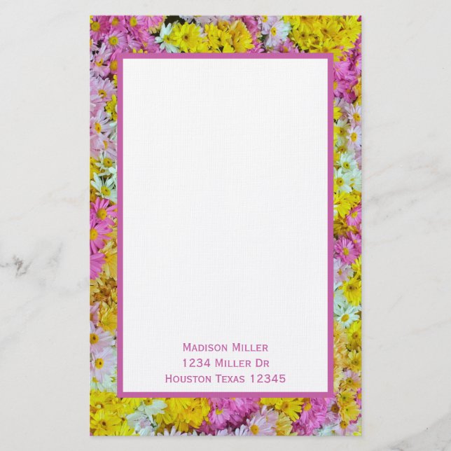 Papelería Daisies (Anverso)