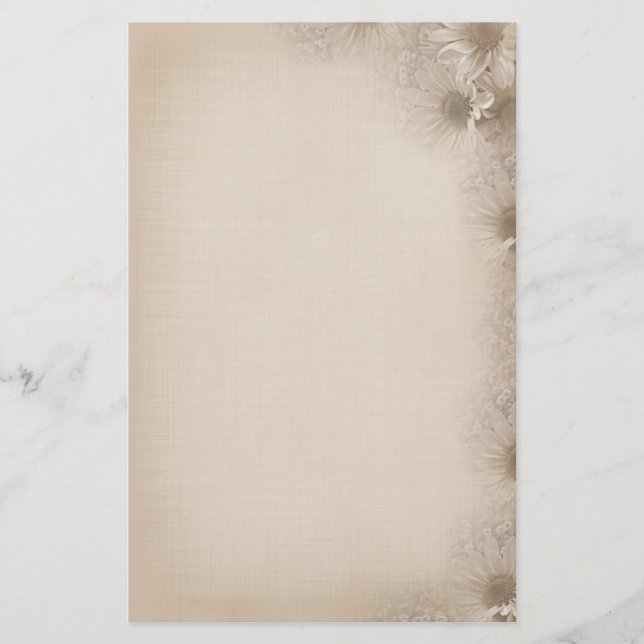 Papelería Daisies suaves (Anverso)