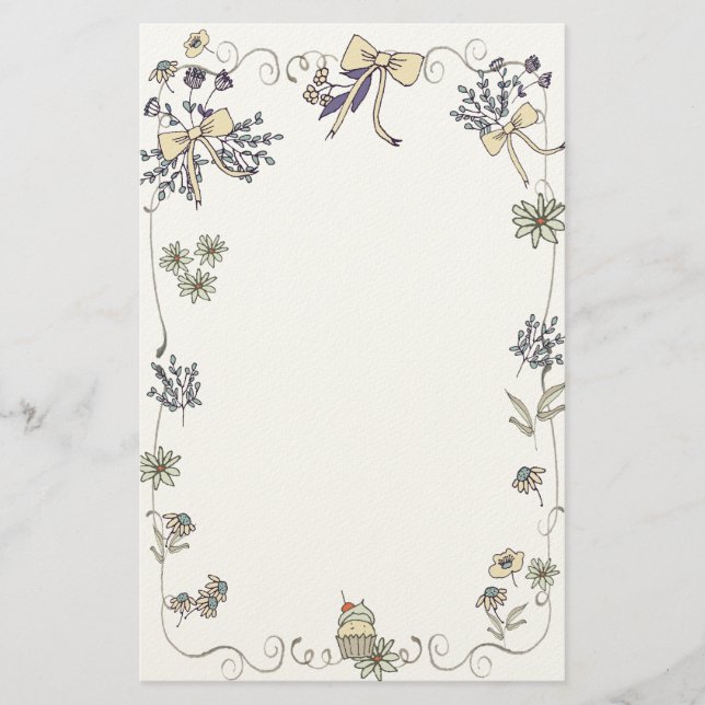 Papelería Dalia de Primavera Capricho (Anverso)