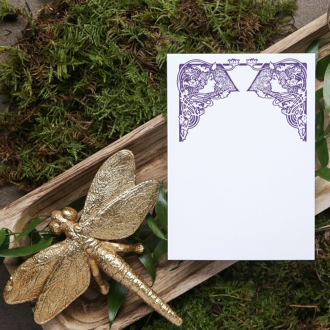 Papelería Damas de Art Nouveau de personalizable (Subido por el creador)