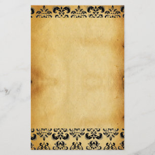 PAPELERÍA DAMASCO DEL PERGAMINO DE BROWN