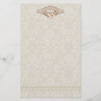 Papelería Damask Swan Elegance