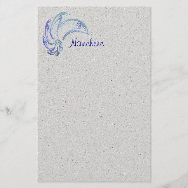 Papelería Danza del arte abstracto de los delfínes (Anverso)