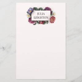 Papelería Dark Florals