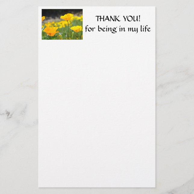 PAPELERÍA DE AMAPOLAS Flores de Amapola Papelería (Anverso)