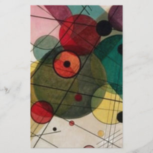 Papelería de círculos abstractos de Kandinsky en u