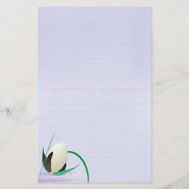 papelería de flores de agua (Anverso)