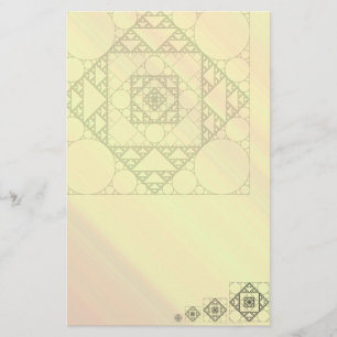 Papelería de geometría fractal