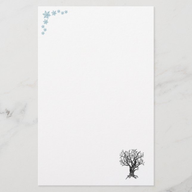 Papelería de invierno (Anverso)