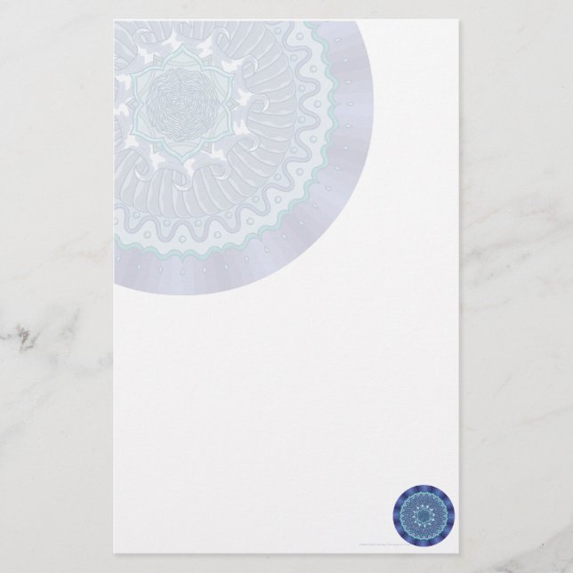 Papelería de Mandala de Agua (Anverso)
