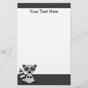 Papelería de mapache Personalizado