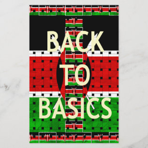 Papelería De vuelta a lo básico: Bandera de Kenia tejiendo c