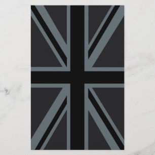 Papelería Decoración de bandera británica de Black Union Jac