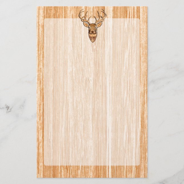 Papelería Decoración de madera del estilo del grano del (Anverso)