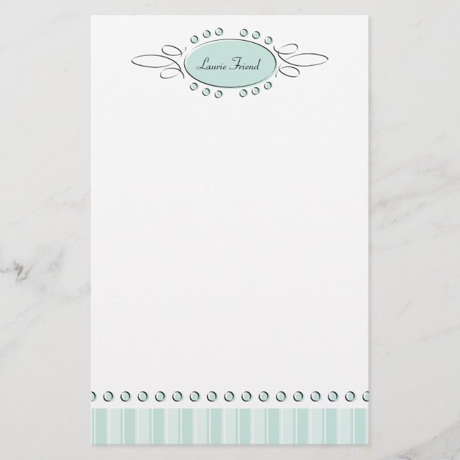 Papelería Decoración De Swirl (Anverso)