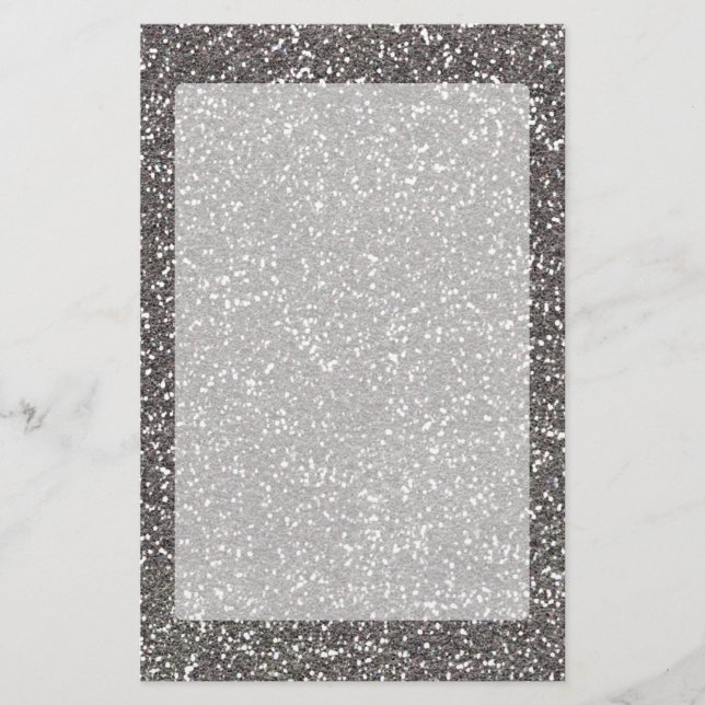 Papelería Decoración de textura de carbón de plata (Anverso)