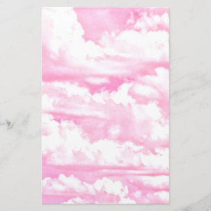 Papelería Decoración suave de nubes de Rosa feliz