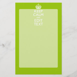 Papelería Decoración Verde Android Mantener La Calma Y Tu Te