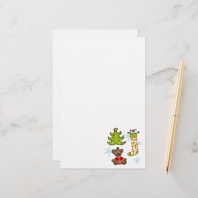 Papelería decoraciones navideñas alegres (Anverso/Reverso In Situ)