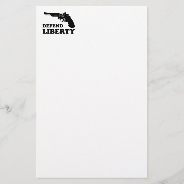Papelería Defender la libertad (Anverso)