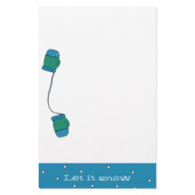 Dejemos que nieve Navidades Stationery