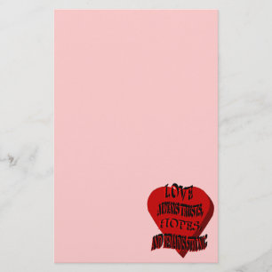 Papelería Del amor efectos de escritorio del corazón siempr