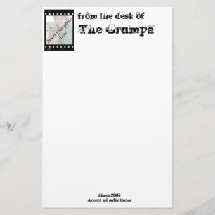 Papelería del escritorio de, el Grumpa