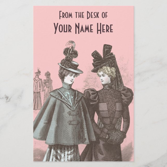 Papelería Del escritorio de inmóvil - Victorians elegantes (Anverso)