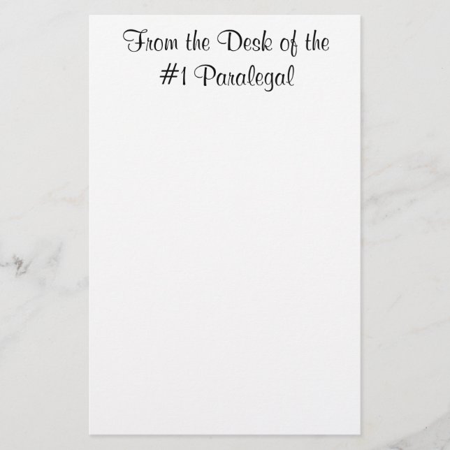 Papelería Del escritorio de la libreta del Paralegal #1 (Anverso)