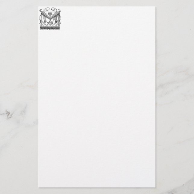 Papelería Delantal masónico (Anverso)