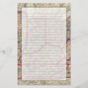 Papelería Delaware, Illinois, Indiana, e Iowa
