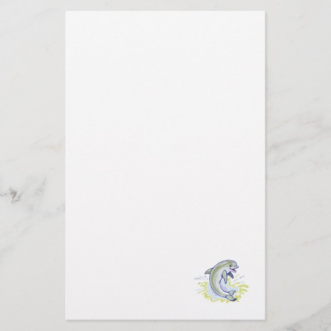 Papelería delfín bebé dorado (Anverso)