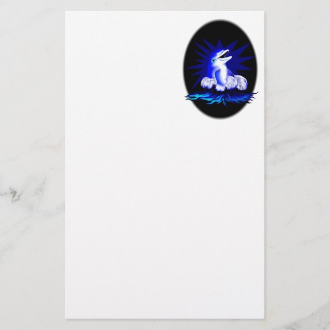 Papelería Delfín sonriente (Anverso)