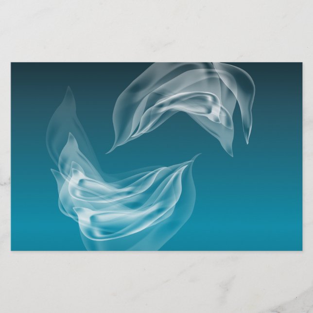 Papelería Delfines abstractos en juego (Anverso)