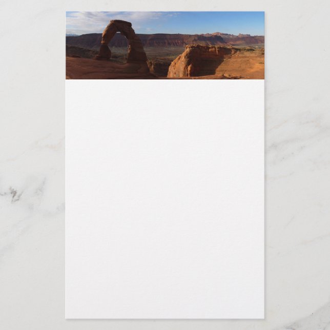 Papelería Delicate Arch II en el Parque Nacional Arches (Anverso)