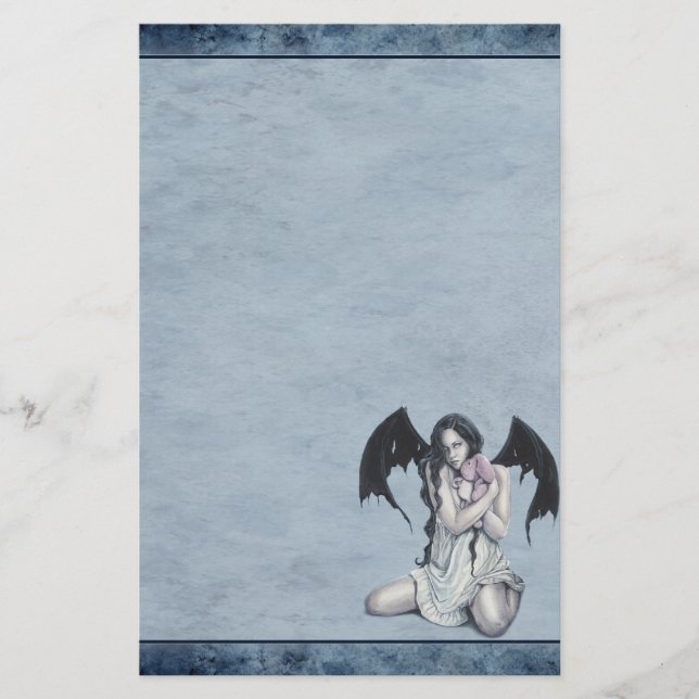 Papelería Demonio dulce inmóvil (Anverso)