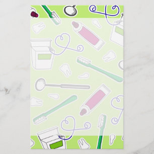 Papelería Dentista cutáneo / Higienista dental amor verde p