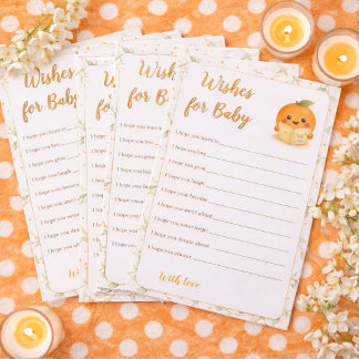 Papelería Deseos Para el Bebé - Divertido Juego para Baby Sh