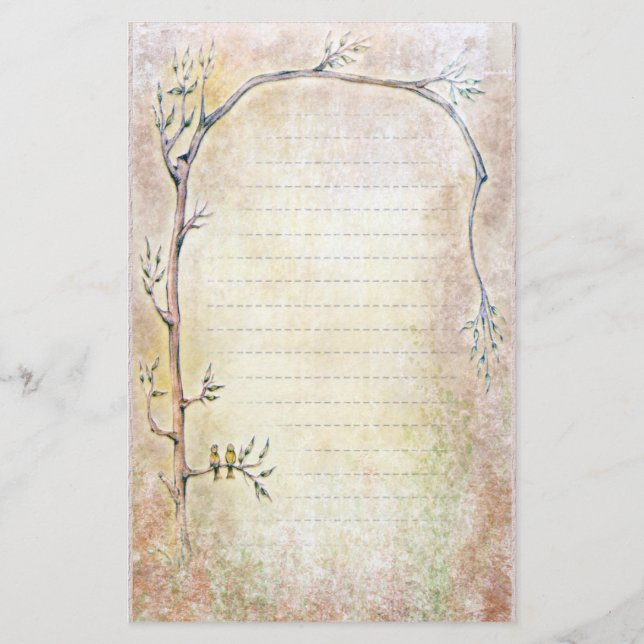Papelería Despertar de primavera - Beige (Anverso)