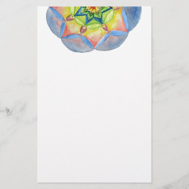 Papelería Detalle de Mandala Bonita Estacionamiento (Anverso)